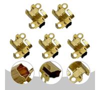 Electric Hammer Carbon Brush Holder for Bosch GBH2-26 Power Tools, 5pcs Set, 19.5 x 7.5mm, Plastic, Gold