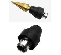 Electric Hammer Drill Quick-Change Chuck Accessory for Drills - 8 mm High-Speed Steel Collet, Compatible with Various Models, Compact & Dur