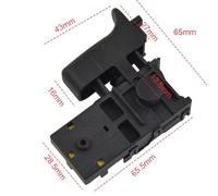 Electric Hammer Drill Speed Control Switch for HR2470 HR2460 650588-6, Compatible with HR2470F HR2230 Power Tool, Black Corded Drill Replacement Part