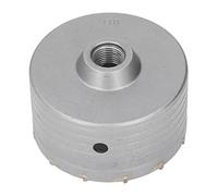 Electric Hammer Hole Saw, 110mm Cemented Carbide Hollow Wall Bit for Concrete Brick Stone Drilling, Compatible with Impact Drills for AC Installation and Pipe Holes