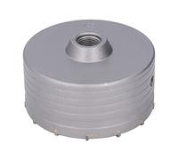 Electric Hammer Wall Hole Saw 125mm High Hardness Carbide Hole Opener for Concrete Brick Work and Stone Drilling Silver