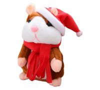 Electric Hamster Toy - Speaking Electronic Toy Electronic Plush Toy Electronic Disc | Cute Sound Effects, Talking Hamster Repeats What You Say, Pet Plush Toy Learning