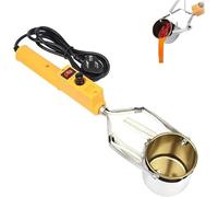 Electric Hand-Held Melting Pot, Melting Pot with 150-450°C Adjustable Temperature & 500g/1500g/3000g Capacity Crucible for Fishing Weights, DIY Pendants(Blue,500g)