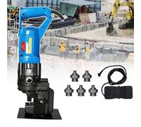 Electric Hand-Held Metal Hole Digger Punching Machine with 5 Sets Punch/Die Dia 6.5Mm - 20.5Mm, 1200W Hydraulic Punching Machine (110)