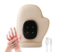 Electric Hand Massager with Heat - LCD Timer Controlled Palm Therapys Machine, Adjustable Compression Levels, Stress Relief Muscle Soothing Device | Home Use for Men Women Adults Desk Job Long Drive