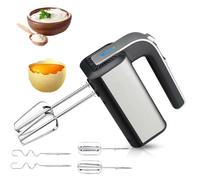 Electric Hand Mixer, 800W Powerful Stainless Steel, 5-Speed Adjustable, Lightweight Handheld Beater for Baking and Cooking