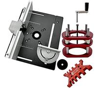 Electric Hand Palm Router Woodworking Router Lift System and Aluminum Top Plate for 65mm Diameter Motors Workbench Trimmer Engraving Machine DIY Tools,Set-3