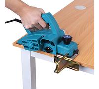 Electric Hand Planer 800W, Wood Planer with Self-Locking Safety Switch & Adjustable Depth, Handheld Planer Power Tool for DIY and Professional Woodworking, UK Plug 220V