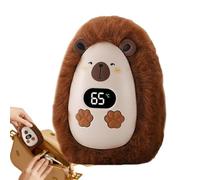 Electric Hand Warmer - Cartoon Plush Portable Heater with Digital Display | 3-Speed Temperature Settings, Soft Plush Outer Layer, Type-C Rechargeable, Compact Pocket Size for Winter