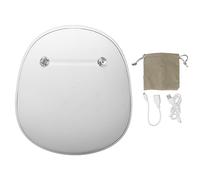Electric Hand Warmer Rechargeable USB Portable Mini Cute Lasting Heating 6 8 Hours 50 55 Degrees Bluetooth Connection Hand Warmer for Winter Outdoor Activities (White)