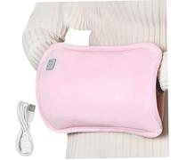 Electric Hand Warmer with Flannel Cover 3 Heat Settings USB Rechargeable Hand Warmer Foldable & Washable Electric Hot Water Bag Automatic Power-Off for Winter Portable Rechargeab