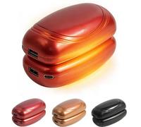 Electric Hand Warmers 2Pack Rechargeable - AI Smart Temperature Control, 3200mAh Battery with LED Display, Adjustable Temperature and Battery Level, Portable for Outdoor, Camping, Skiing (Red)