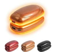 Electric Hand Warmers 2Pack Rechargeable - AI Smart Temperature Control, 3200mAh Battery with LED Display, Adjustable Temperature and Battery Level, Portable for Outdoor, Camping, Skiing (Champagne)