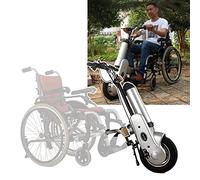 Electric Handcycle Attachment for Wheelchair, 12in 400W Drive Head with LCD Display, 35KM Range, 3rd Gear Speed, 36V/15Ah Removable Battery