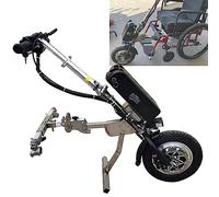 Electric Handcycle Wheelchair Attachment, 3-Speed Adjustment, Endurance 90km, 12 Inch Wheels Electric Wheelchair Conversion Kit,B