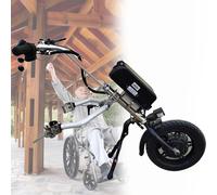 Electric Handcycle Wheelchair Attachment, 500W Pull Device with Shock Absorber, 48V 17Ah Battery, Up to 90 Km Range for Enhanced Mobility