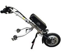 Electric Handcycle Wheelchair Attachment, 500W Pull Device with Shock Absorber System, 48V 15Ah Battery, Range 60/70 Km, Lightweight and Durable