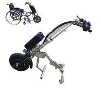 Electric Handcycle Wheelchair Attachment, Wheelchair Pull Device, Rehabilitation Therapy Conversion Kit with Front Light and Shock Absorber