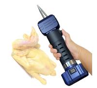 Electric Handheld Chicken Plucker Machine, Rechargeable Feather Poultry Plucking Machine with Cone Head-Adjustable Gap, for Easily Handles Small Feathers/Short, for Duck Goose Bird Turkey