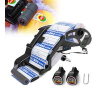 Electric Handheld Labeler - Automatic Label Spacing Identification, Cordless Tool with 2 Batteries, Supports Various Shape Labels - Square, Round, Rectangular, Oval