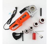 Electric Handheld Pipe Threader, Portable Motor with Multiple Heads for Tube Threading Tasks
