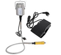 Electric Hanging Grinder Carver, Flex Shaft Rotary Tool Kit with Foot Control Pedal - 780W for Wood Carving, Buffing, Polishing, Sanding