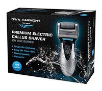 Electric Hard Skin Remover for Men by Own Harmony: USA's Best Rated Callus Remover- Rechargeable Pedicure Tools w 3 Coarse Rollers, Velvet-Smooth Foot Care Professional Spa Pedi Feet File (USB Cord)