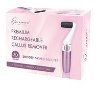 Electric Hard Skin Remover Rechargeable: Own Harmony Professional Pedicure Tools - CR1700 Best Electronic Foot File Sander - Perfect Pedi for Callus Removal and Dry Cracked Heels Feet Care (USB Cord)