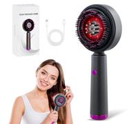 Electric Head Massager, 2-in-1 Scalp Massage Brush, Electric with 3 Massage Modes, Electric Hair Brush, Waterproof Applicator, Hair Scalp Massager for Massage and Scalp Care