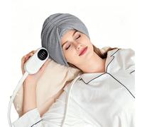 Electric Head Massager, Electric Scalp Massager, Air Compression 360°Deep Scalp Massagers, 3 Massage Modes and 3 Temperature Levels for Migraines, Tension Headache Relief(Grey)