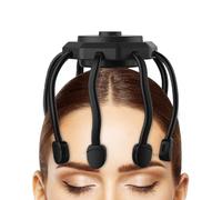 Electric Head Massager, Portable 360 Degrees, Vibrating Head Massage Machine, Wireless, for Use at Night When Travelling in the Living Room, Bedroom, Apartment, Spa Centre for Men, Women and