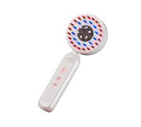 Electric Head Massager, Red Light Scalp Comb Brush, 8.27x3.35 Inches Hair Comb with Three Modes, Soft Silicone Massage Brush, Scalp Therapys Combs with Ergonomic Design, Hair Care Tool for Men Women