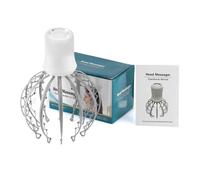 Electric Head Massager Scalp, Portable Battery Powered Scalp Massager, Head Scalp Scratcher with 3 Modes and 84 Vibrating Contacts for Stress Relax