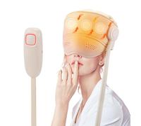 Electric Head Massager with Eye Heating, Air Compress Head Scalp Massage 360° Airbag Kneading Circulation Deep Massage, 3 Modes & 3 Heating, Headache Migraine Relief, Stress Relaxation & Sleep Aid