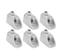 Electric Headless Guitar Locking Nut, Time Saving Replacement Firm Split Type Zinc Alloy Headless Guitar Locking Nut for Repair (Silver)