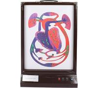 Electric Heart Blood Circulation Model, Heart Blood Circulation Model with LED light, Adjustable Speed Display Heartbeat, for Science Education Demonstration.