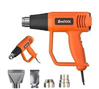 Electric Heat Gun for Painting Stripping, 2000W Hot Air Gun Tool 300℃ & 600℃ 2 Temperature Modes Heater for Wallpaper Stripping Wood Remover/Shrinking PVC/Varnish/DIY/BBQ, Orange