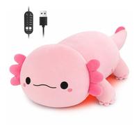 Electric Heat Pad for Period, Back Pain Relief - Menstrual Heating Heated Pad USB Powered - Axolotl Plush Portable Stuffed Animal - Funny Women Teenage Girls Mum Axolotl Lovers Birthday Gifts