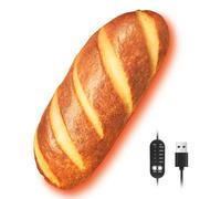 Electric Heat Pad for Period, Back Pain Relief - Menstrual Heating Heated Pad USB Powered - Bread Plush Stuffed Toy - Funny Women Kids Teenage Girls Mum Birthday Gift Ideas Christmas Stocking Fillers