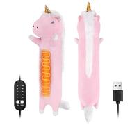 Electric Heat Pad for Period, Back Pain Relief - Menstrual Heating Heated Pad USB Powered - Unicorn Plush Portable Stuffed Animal - Funny Women Kids Teenage Girls Mum Birthday Gift Ideas