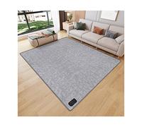 Electric Heated Area Rug - Carbon Crystal Floor Mat for Home and Office - Fast Heating, Energy Efficient, Soft Touch - Ideal for Cold Weather