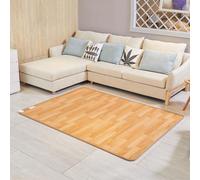 Electric Heated Area Rug, Large Graphene Heated Floor Carpet with Adjustable Temperature & Timer, Under Desk Radiant Heater for Yoga (200x300CM)