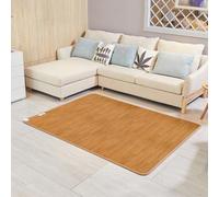 Electric Heated Area Rug, Large Graphene Heated Floor Carpet with Adjustable Temperature & Timer, Under Desk Radiant Heater for Yoga (200x300CM)