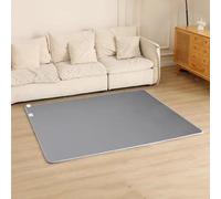 Electric Heated Area Rug, Large Graphene Heated Floor Carpet with Adjustable Temperature & Timer, Under Desk Radiant Heater for Yoga (200x300CM)