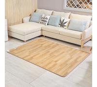 Electric Heated Area Rug, Large Graphene Heated Floor Carpet with Adjustable Temperature & Timer, Under Desk Radiant Heater for Yoga (200x300CM)