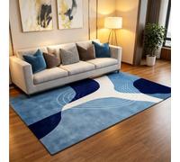 Electric Heated Area Rug, Portable Foot Warmer Under Desk with Timers & Heating Setting, Carbon Crystal Indoor Space Heater for Study Playroom Pet Sleeping Area