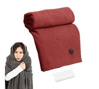 Electric Heated Blanket - Lightweight Fleece Shawl Wraps, Wearable Portable Warmer | Cordless Heating with 3 Level Settings Feature, Cozy Heated Wrap for Neck Shoulder Soothing and Indoor Use