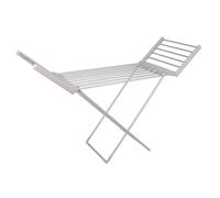 Harbour Housewares Electric Heated Clothes Airer - 18 Rails, 220W, 50Hz, Silver, Foldable, Energy-Efficient, Quick-Dry Laundry Rack, Portable & Space-Saving