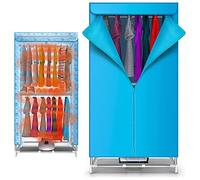Electric Heated Clothes Dryer Rack, 2 Layer, 900W Heating Element, Hot Air Fan, 180 Minute Timer, Dries Up to 20KG of Clothes Efficiently