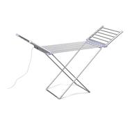 Electric Heated Clothes Dryer Rack,Wing Folding Energy-Efficient Laundry Drying Rack,50Hz/230W Airer Clothes Horse 18 Rails Indoor Heated Laundry Stable Clothes Airer,Metal Wet Laundry Drying Rack